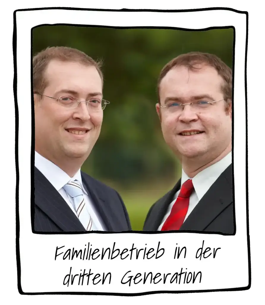 Foto von den beiden Enkeln Karl-Heinrich Vogts, die den Familienbetrieb VALENZI in dritter Generation führen