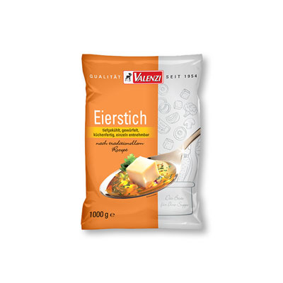 VALENZI-Beutel mit küchenfertigem, tiefgefrorenem Eierstich 36030
